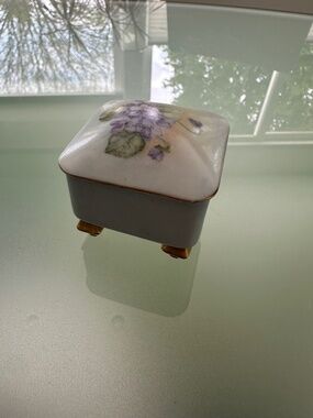 Hand Painted Vintage Trinket Holder